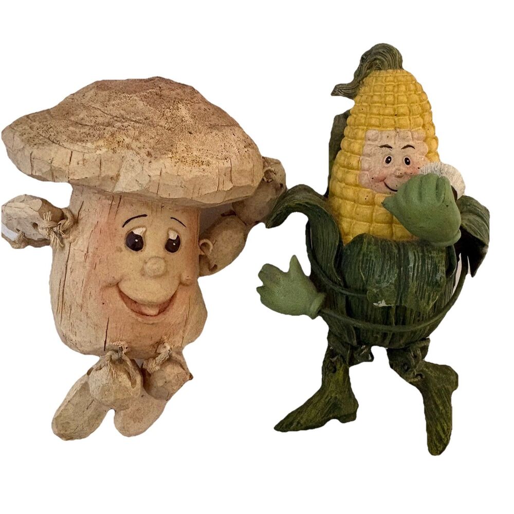 VTG Set of 9 Anthropomorphic Vegetable Shelf Sitters Whimsical Kitchen Decor - Picture 5 of 11